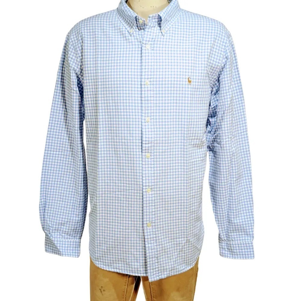 Polo Ralph Lauren Oxford Gingham Button Down Shirt Sz XXL Classic Fit NWT $125